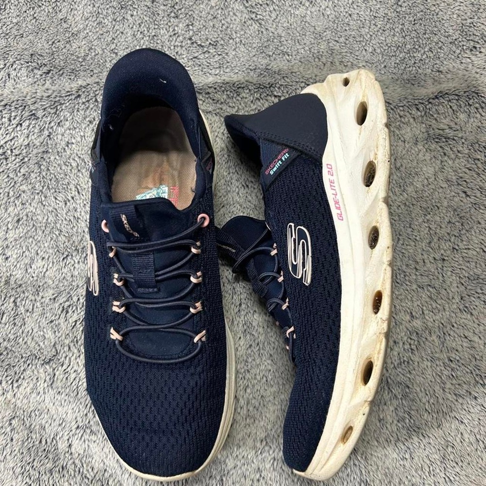 Skechers GOwalk Glide-Step 2.0 Navy Pink Women's Size 6.5